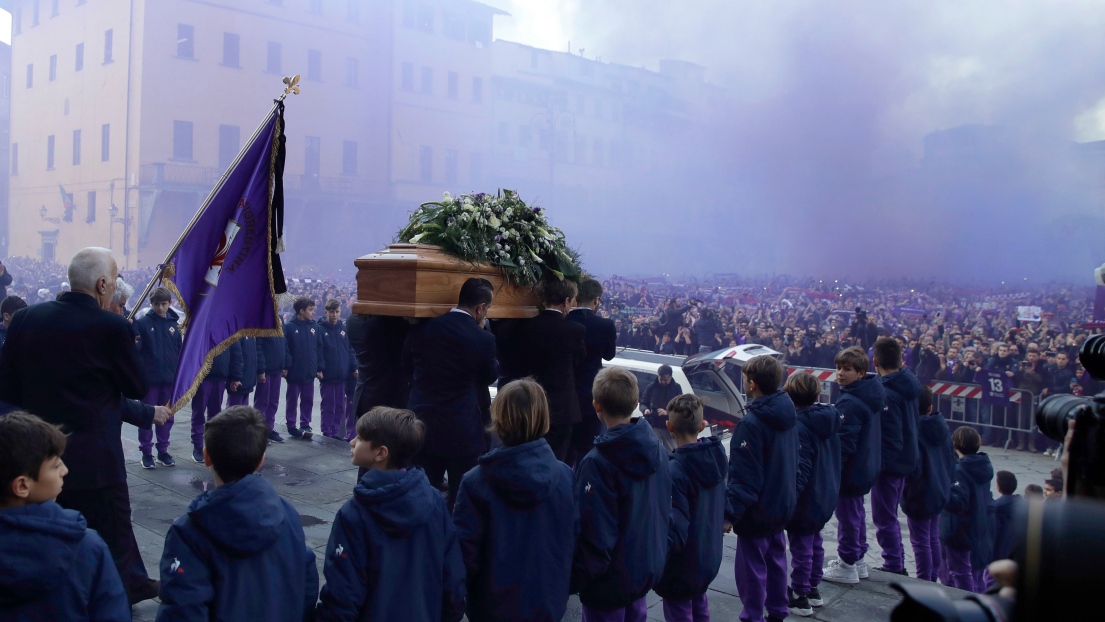 Les funérailles de David Astori