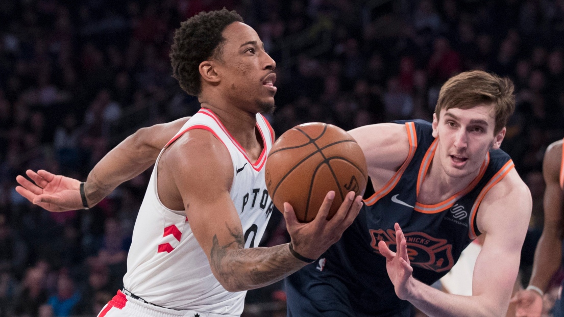 DeMar DeRozan et Luke Kornet