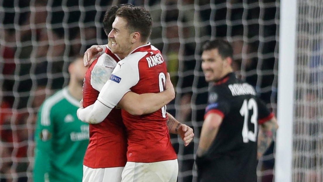 Granit Xhaka et Aaron Ramsey 