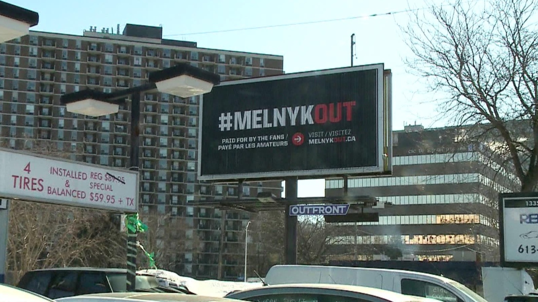 Panneau publicitaire "MelnykOut"