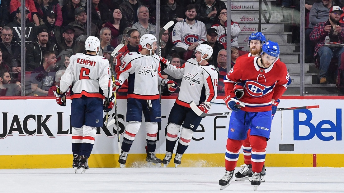 Michal Kempny, Tom Wilson et Nicklas Backstrom