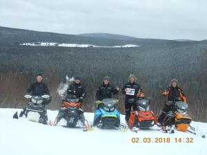 Nico St-Onge, Daniel Cyr, Claude Lepage, Marc Steeves et Dave Steeves.