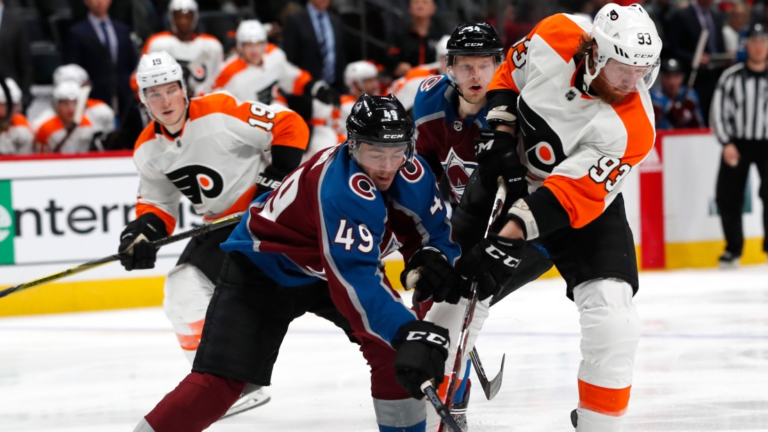 Samuel Girard et Jakub Voracek  