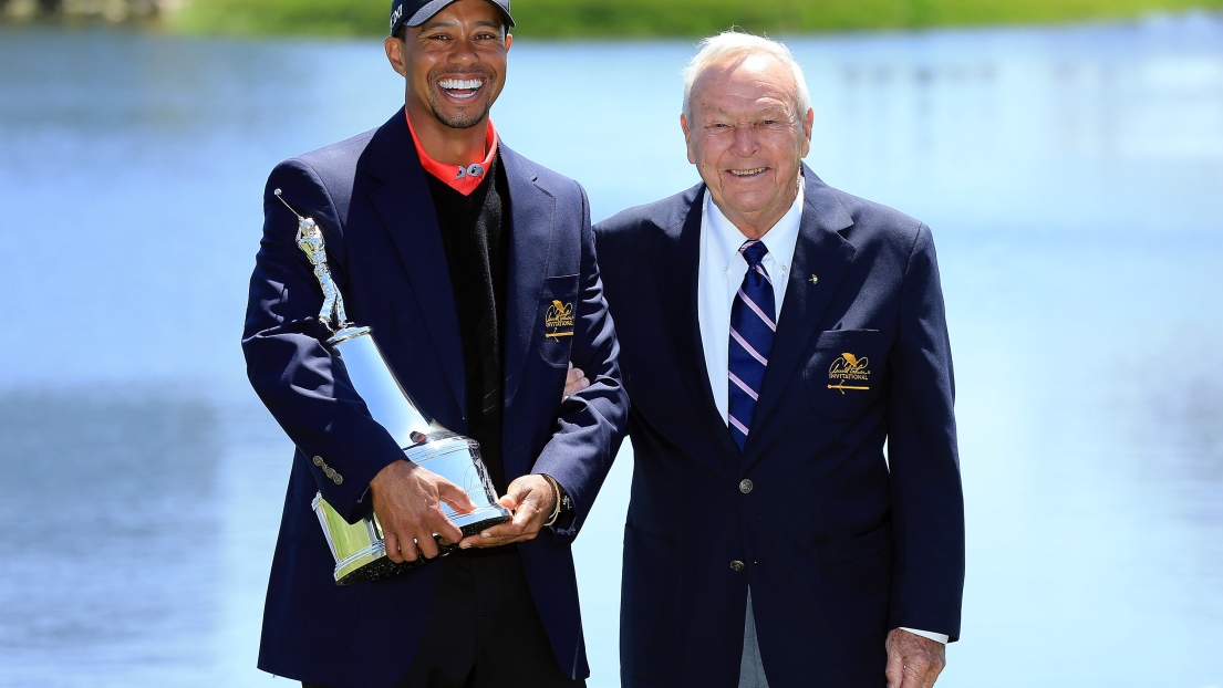 Tiger Woods et Arnold Palmer