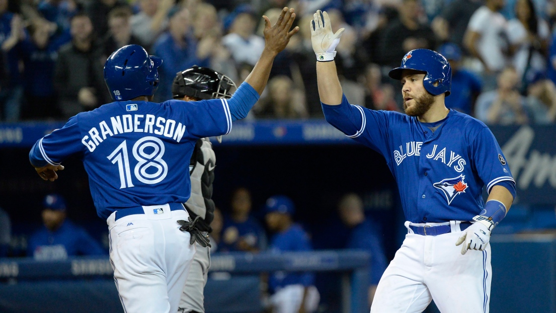 Curtis Granderson et Russell Martin