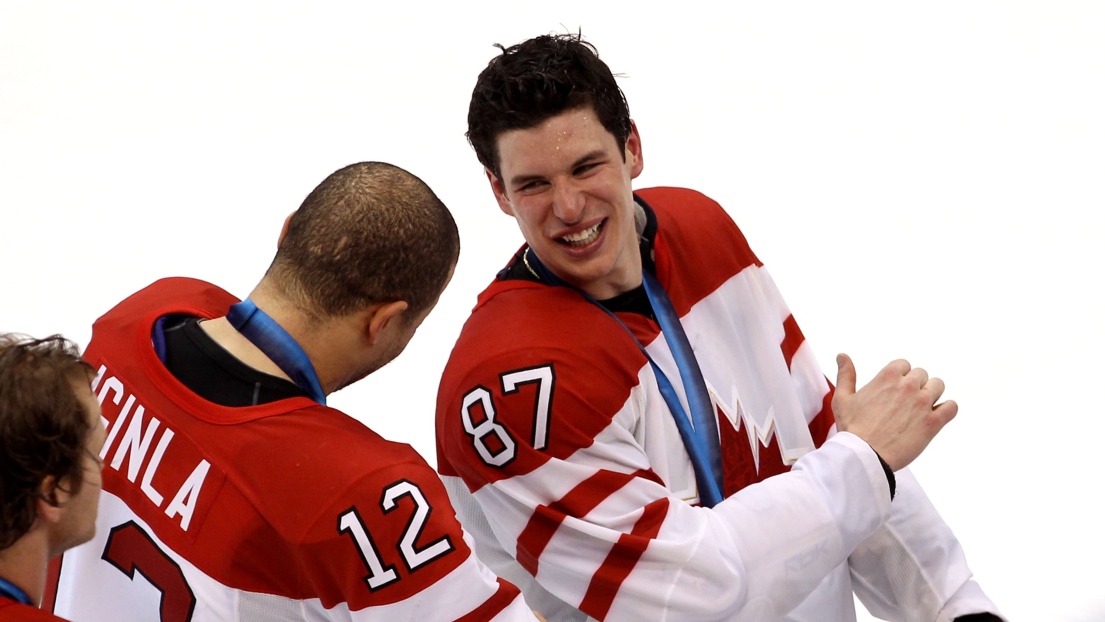 Sidney Crosby avec Jarome Iginla