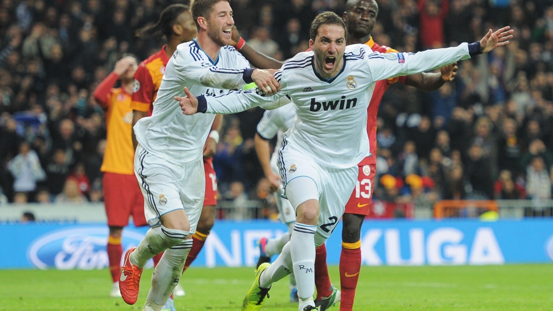 Sergio Ramos et Gonzalo Higuain