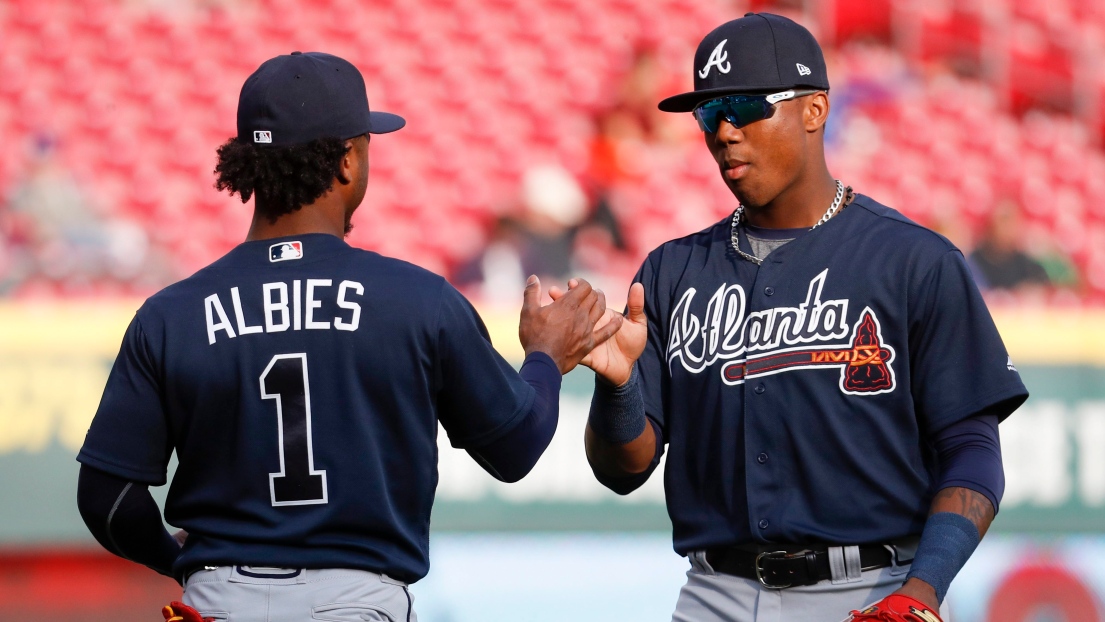 Ozzie Albies et Ronald Acuna 