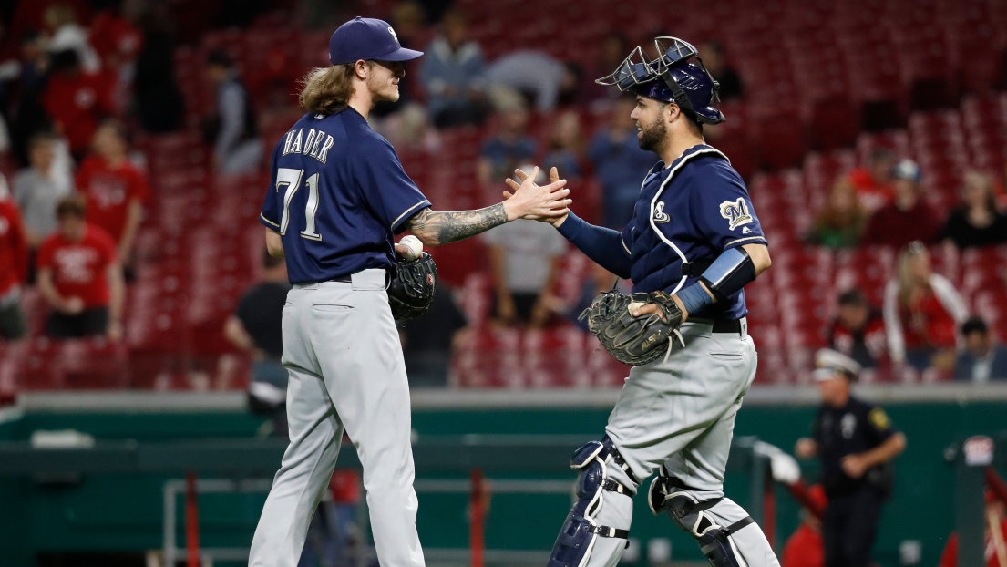 Josh Hader et Manny Pina