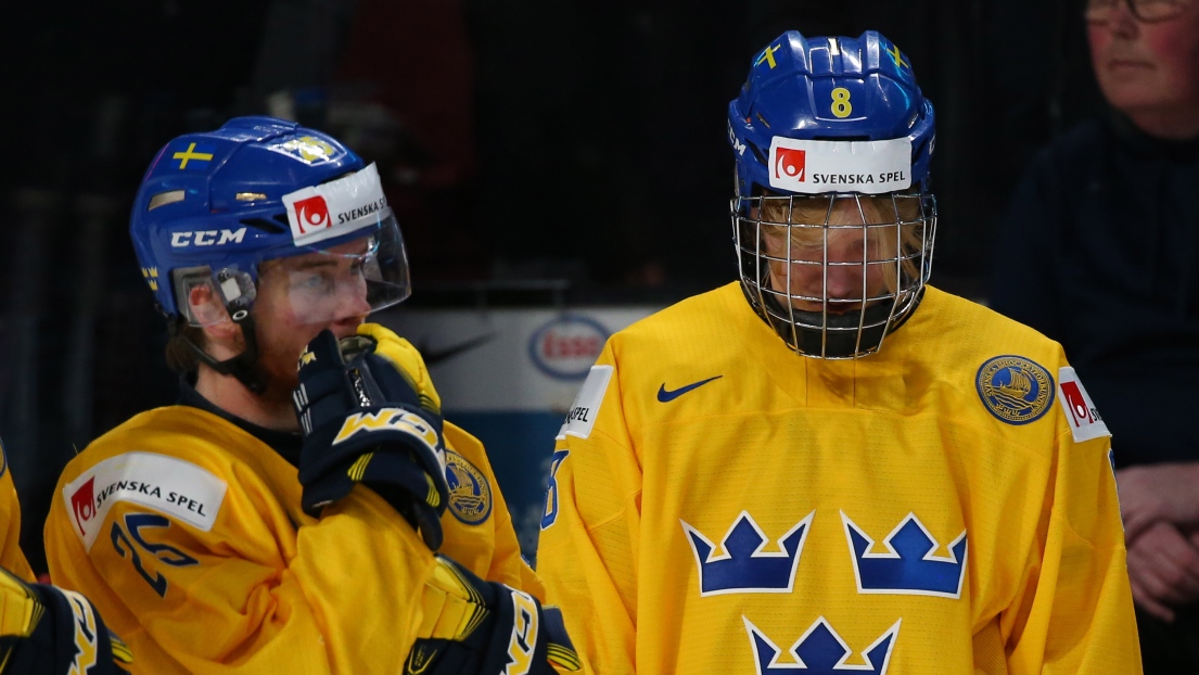 Sebastian Ohlsson (à gauche) et Rasmus Dahlin