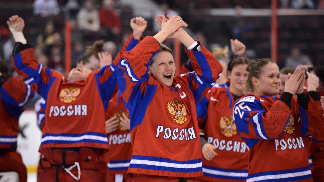 L'équipe russe de hockey féminin