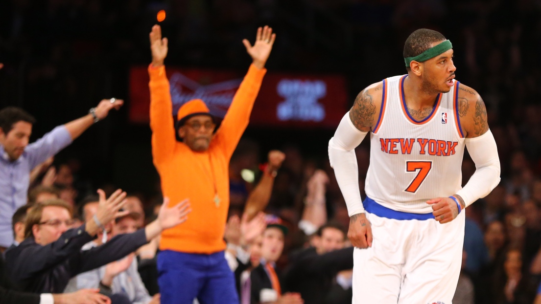 Carmelo Anthony et Spike Lee