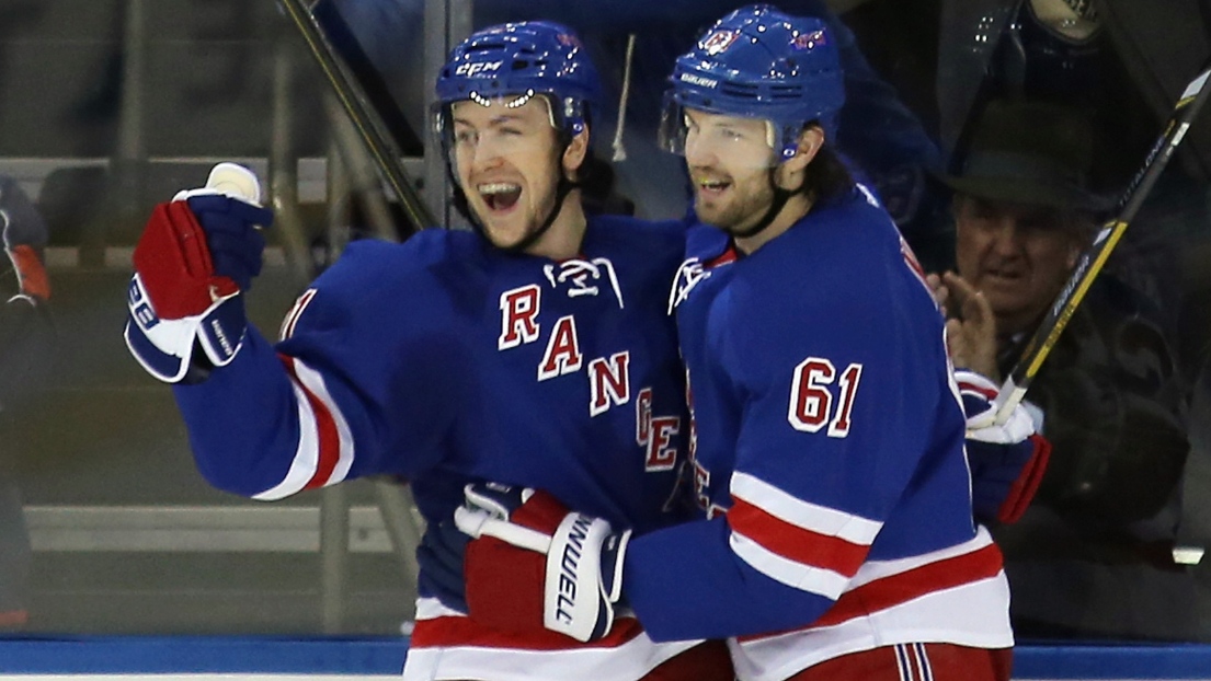 Derek Stepan et Rick Nash