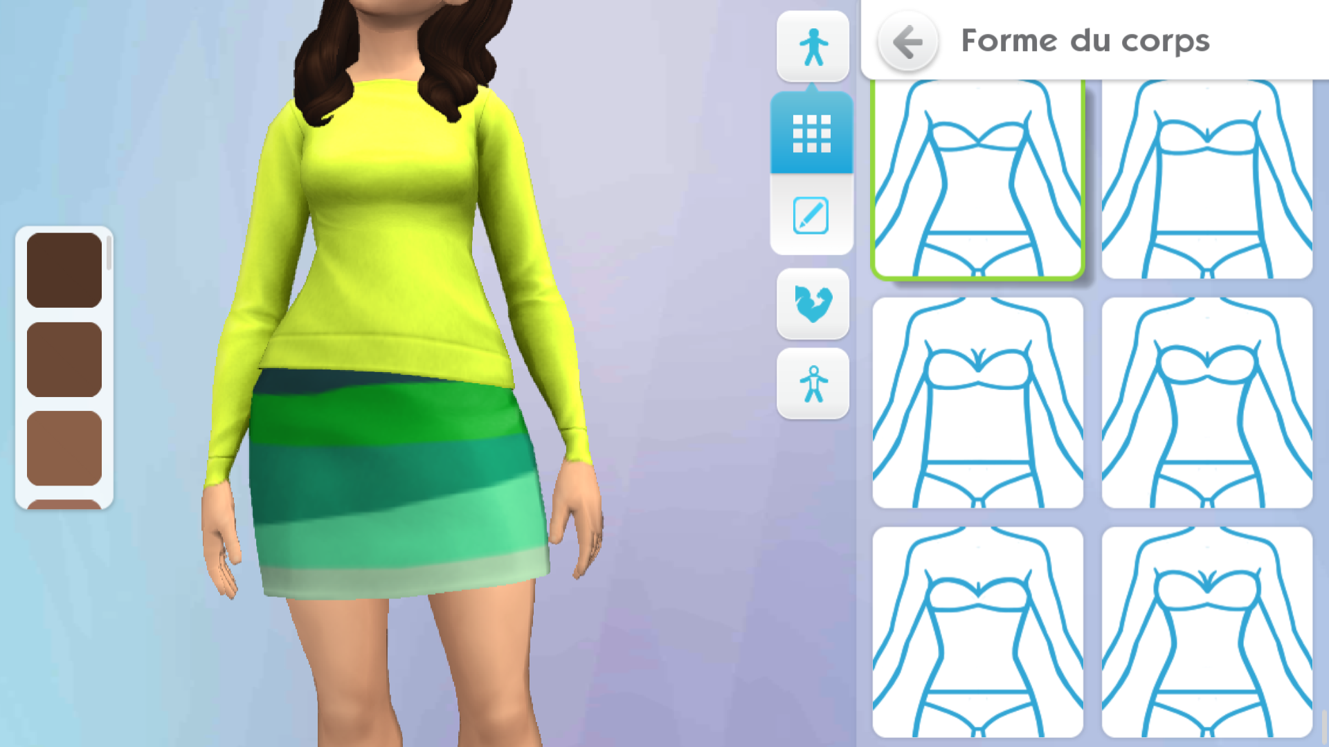 Une très grande personnalisation qui permet de modifier la silhouette des Sims