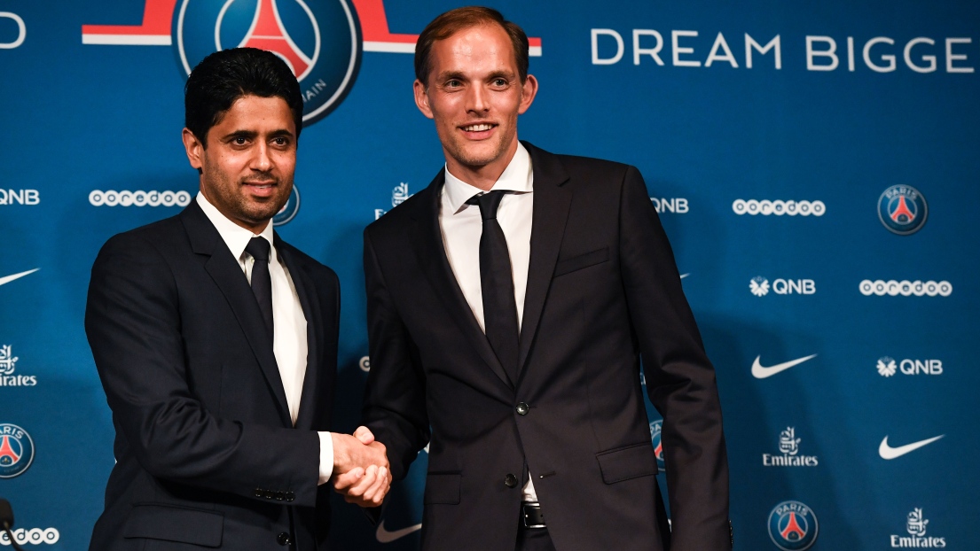 Thomas Tuchel et Nasser Al-Khelaïfi