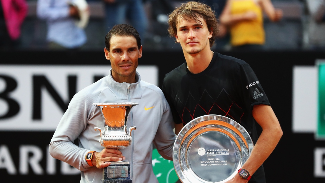Rafael Nadal et Alexander Zverev