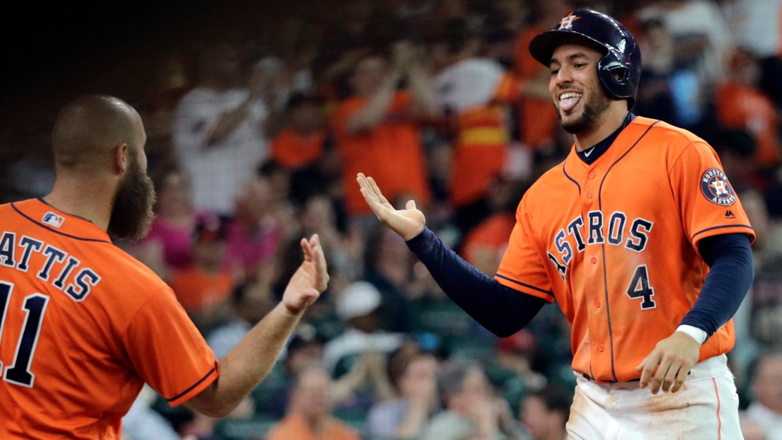 Evan Gattis et George Springer