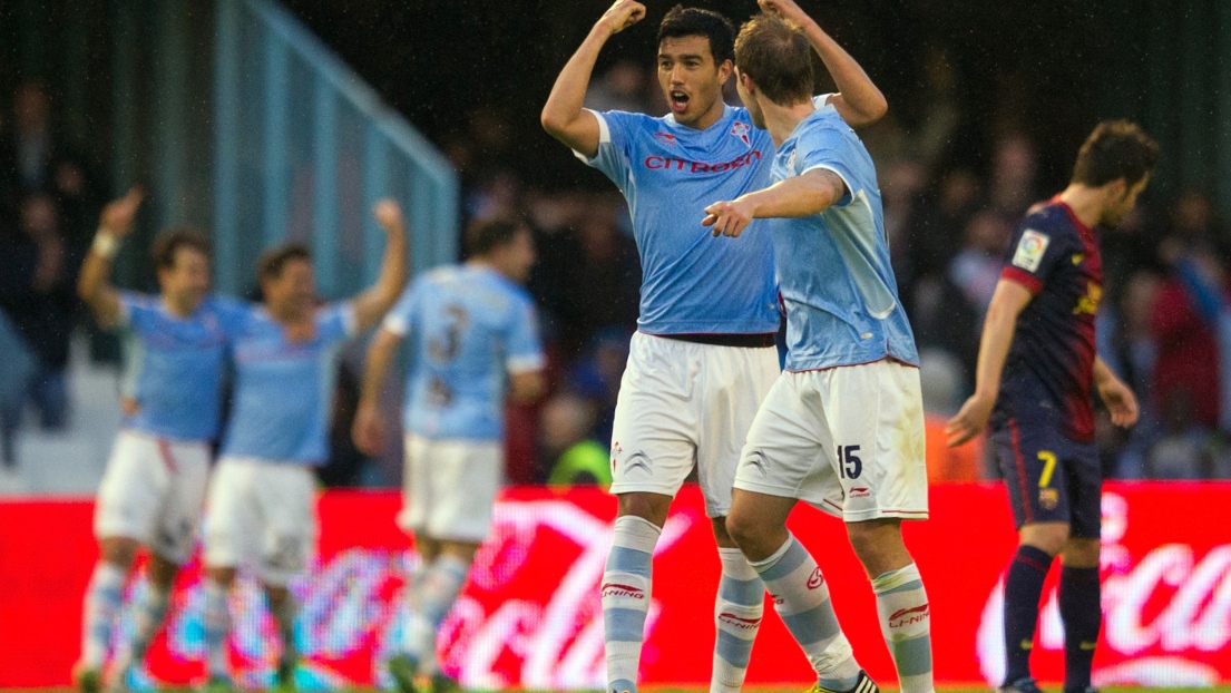 Gustavo Cabral et Marc Bartra du RC Celta de Vigo 