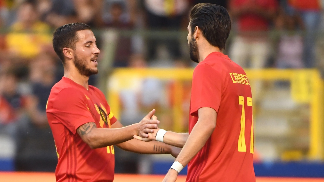 Eden Hazard et Yannick Ferreira-Carrasco