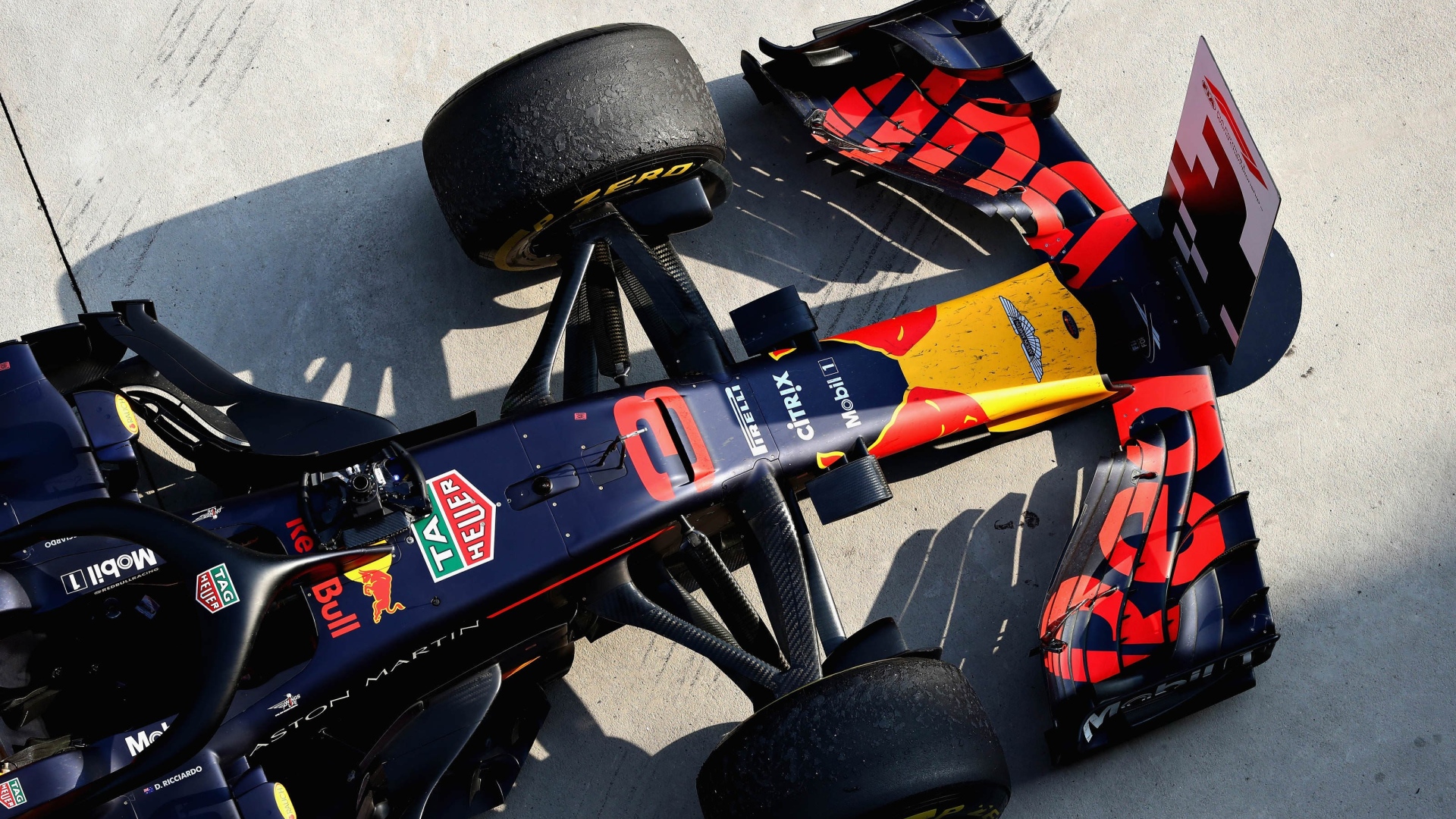 La Red Bull de Daniel Ricciardo après sa victoire au GP de Chine