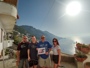 Kevin Levert, Marie-Pier Levert, Daniel Denoncourt et André Levert Italie