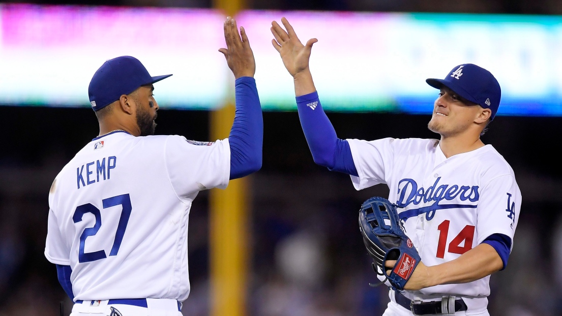 Matt Kemp et Enrique Hernandez 