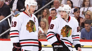Jonathan Toews et Patrick Kane