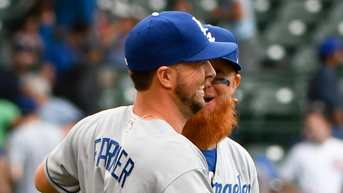 Kyle Farmer et Justin Turner