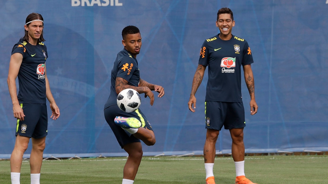 Filipe Luis, Gabriel Jesus et Roberto Firmino