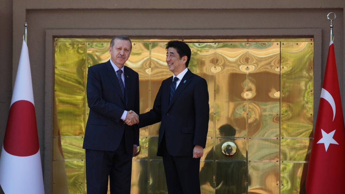 Shinzo Abe et Recep Tayyip Erdogan