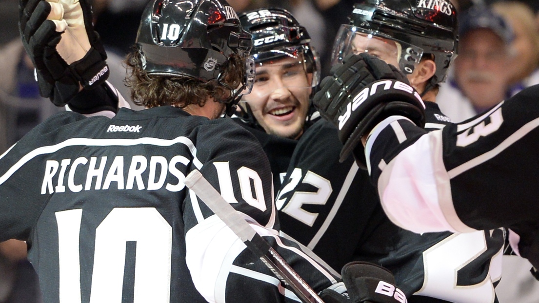 Slava Voynov, Mike Richards et Trevor Lewis