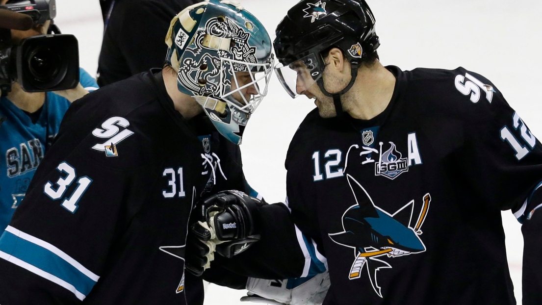 Antti Niemi et Patrick Marleau