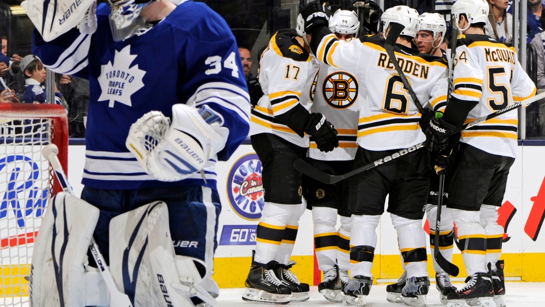 Les Bruins célèbrent