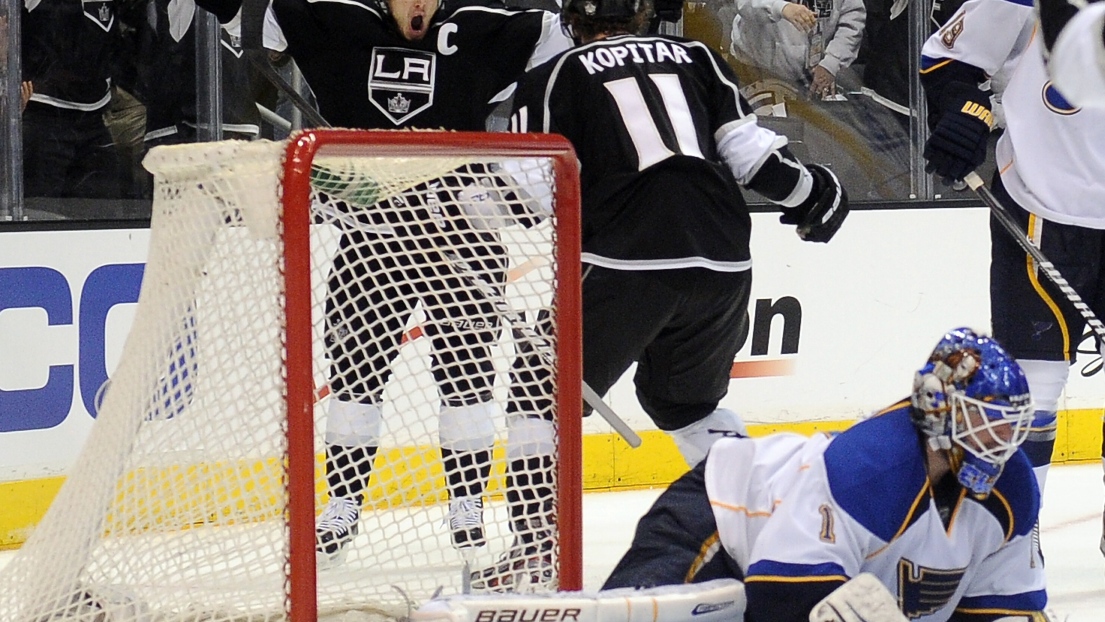 Dustin Brown et Anze Kopitar