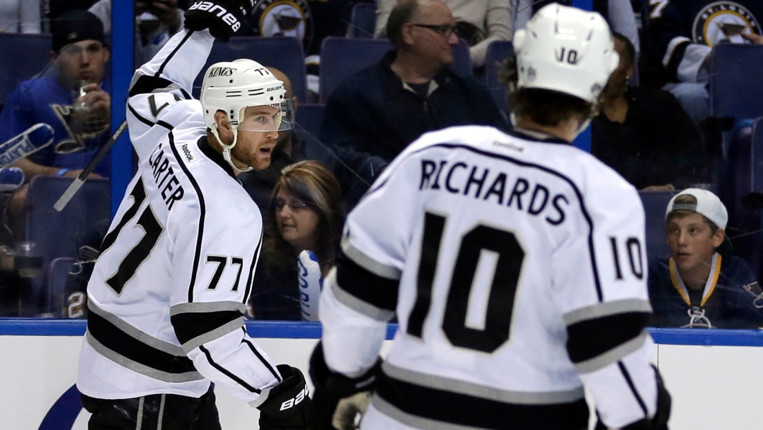 Jeff Carter et Mike Richards