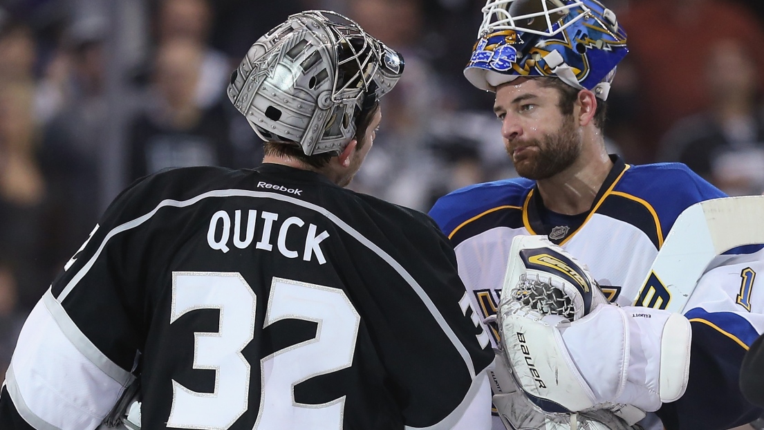 Jonathan Quick et Brian Elliott