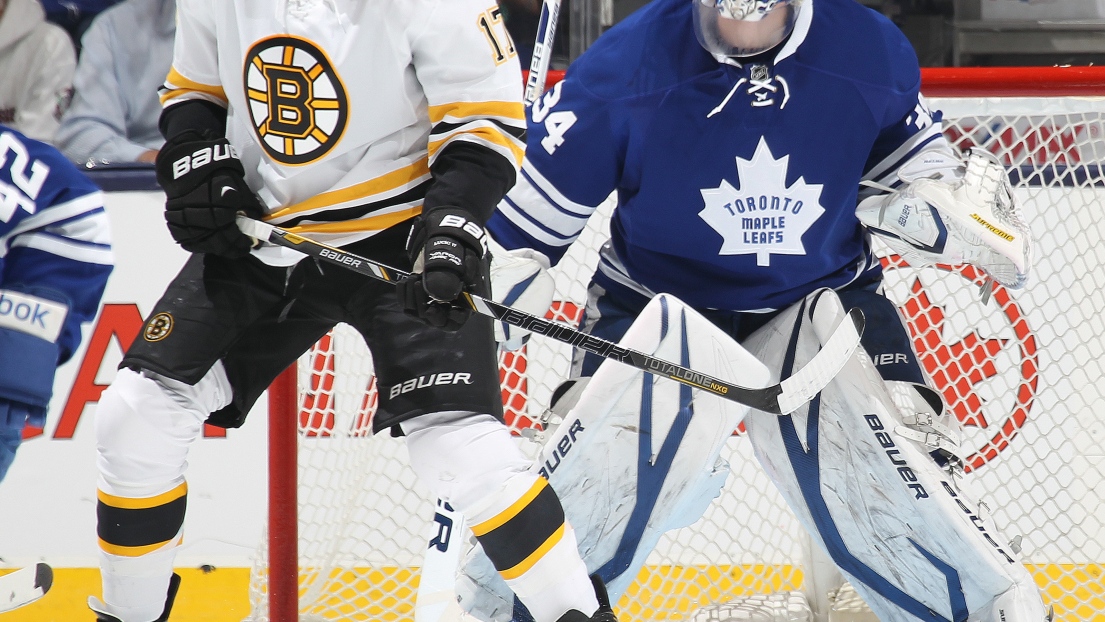 Milan Lucic et James Reimer