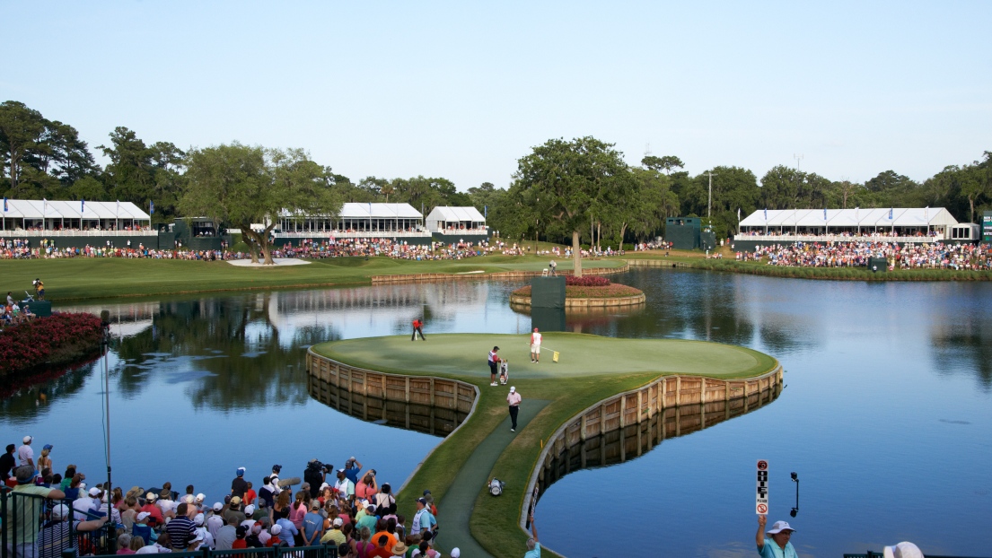 Le 17e trou du parcours TPC at Sawgrass