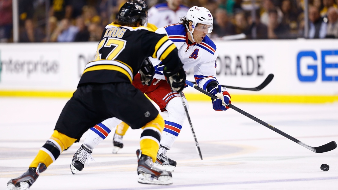 Torey Krug et Brad Richards