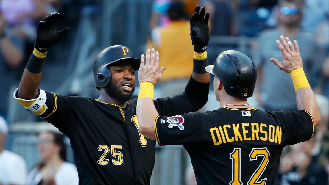 Gregory Polanco et Corey Dickerson 