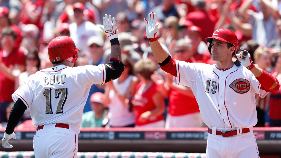 Shin-Soo Choo et Joey Votto