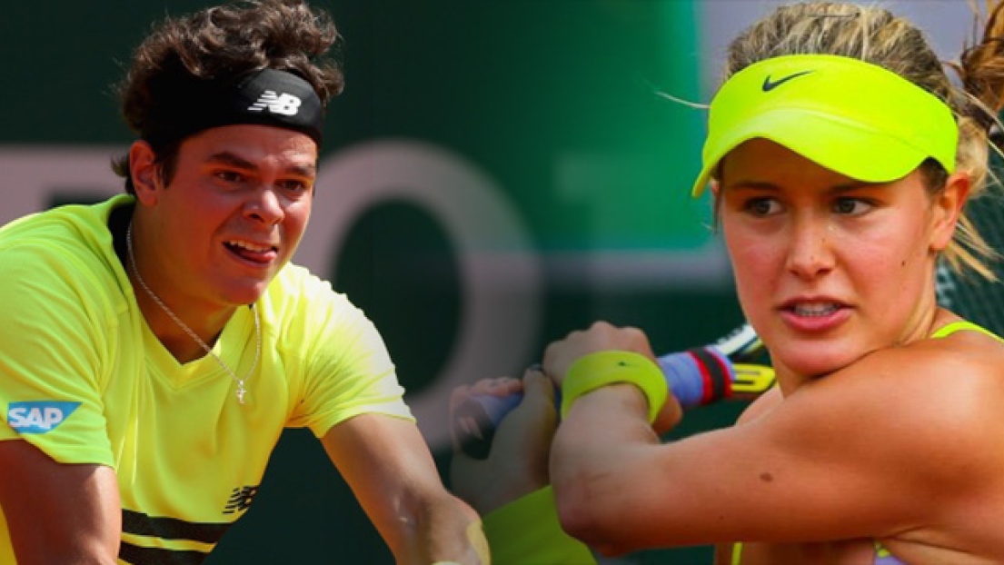 Milos Raonic et Eugenie Bouchard