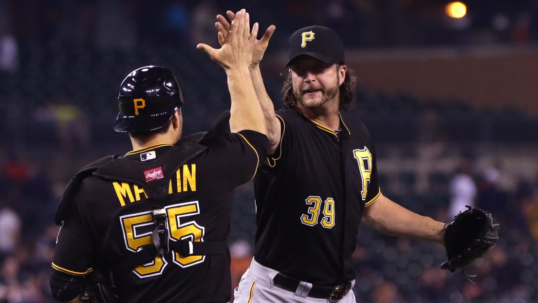 Jason Grilli et Russell Martin