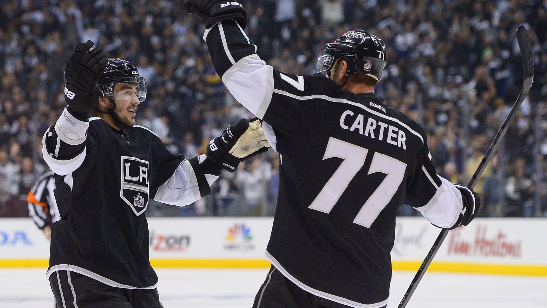 Slava Voynov et Jeff Carter