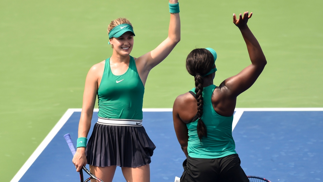 Eugenie Bouchard et Sloane Stephens