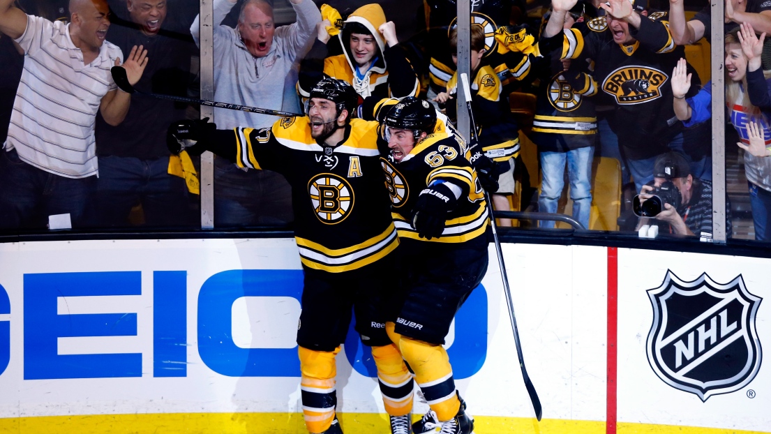 Patrice Bergeron et Brad Marchand