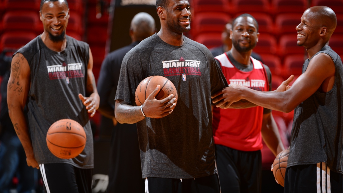 LeBron James à l'entraînement