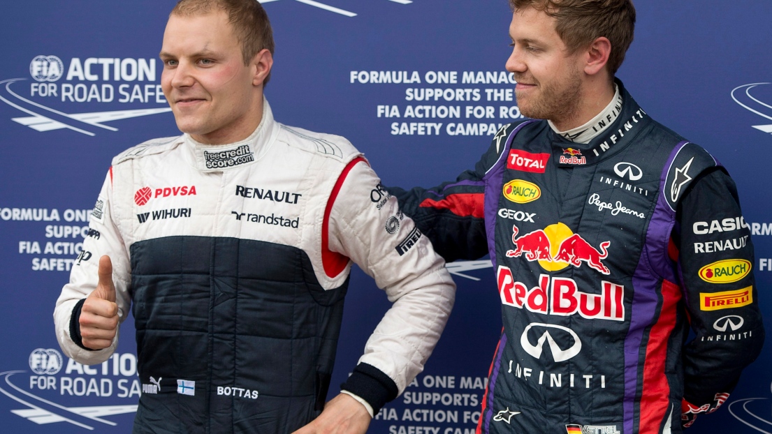 Valtteri Bottas et Sebastian Vettel