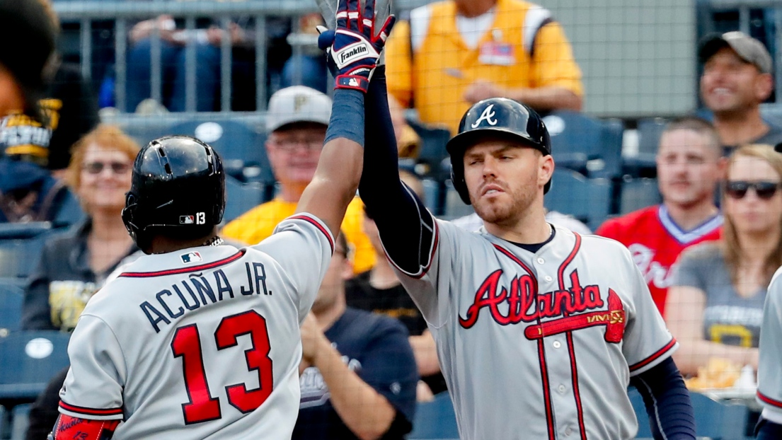 Ronald Acuna fils et Freddie Freeman