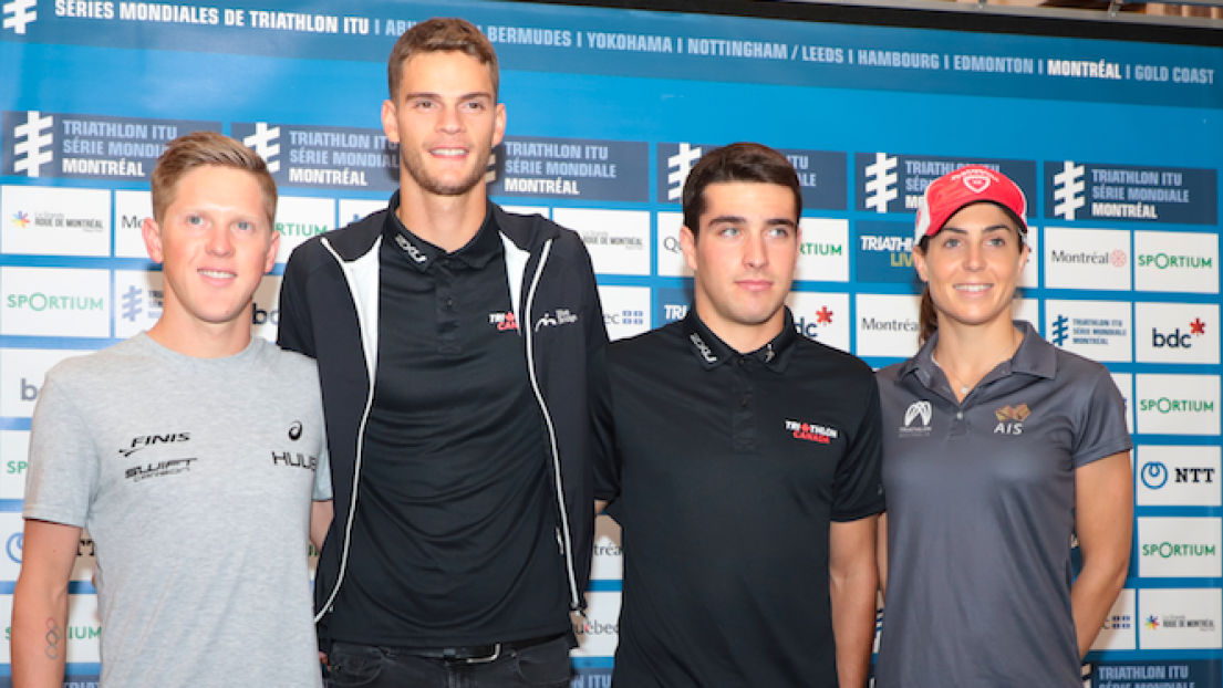 Henri Schoeman, Alexis Lepage, Charles Paquet et Ashleigh Gentle